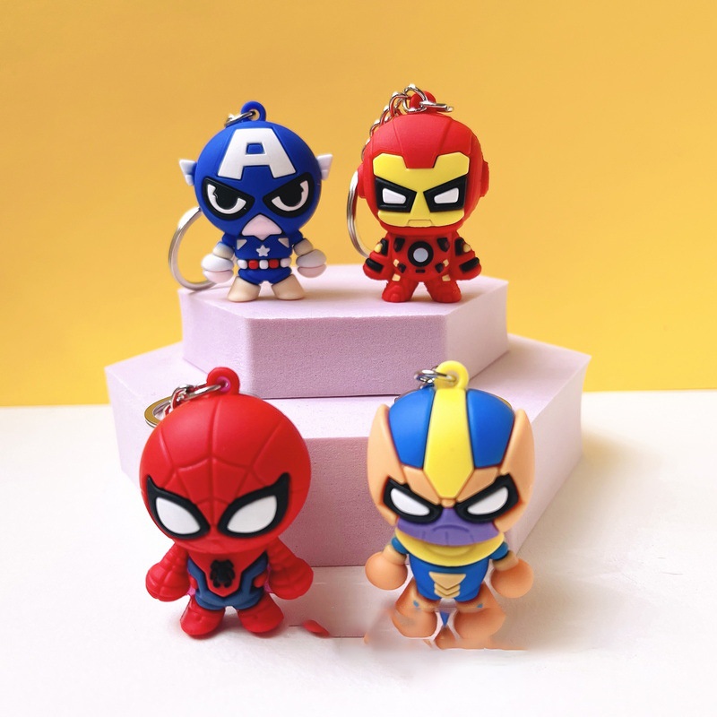 1 Móc khóa nhân vật siêu anh hùng cute cho cặp đôi