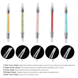 Set cọ silicon cán đá ( bộ cọ gồm 5 cây 2 đầu )