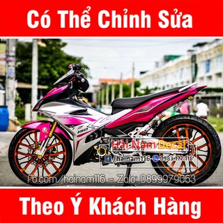 Tem Trùm Exciter 150 Trắng Hồng Rc