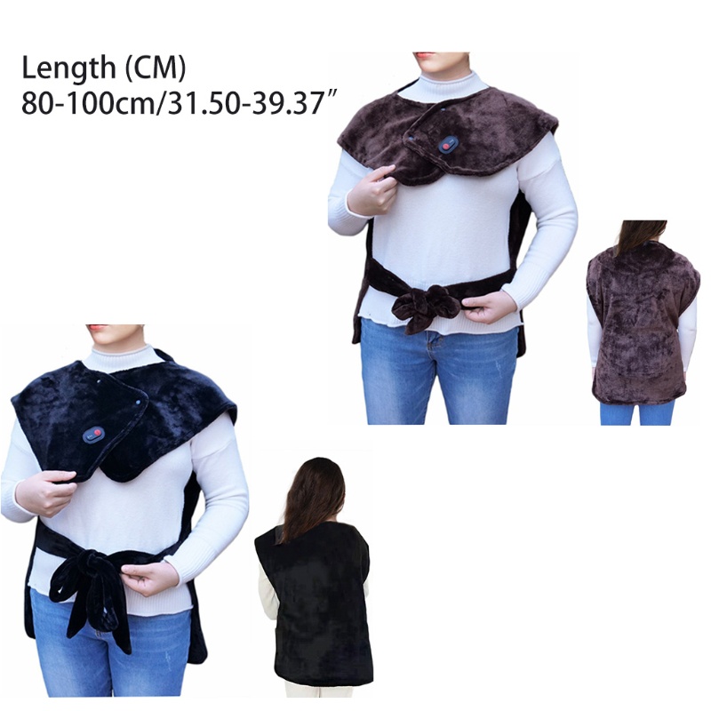 Khăn Choàng Cổ Sưởi Ấm Bằng Điện Có Thể Giặt Sạch Dành Cho Người Già