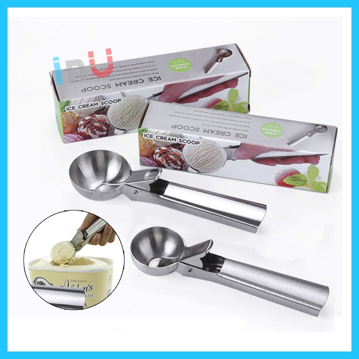 HCM - Muỗng inox múc kem 2 size lớn nhỏ tùy chọn