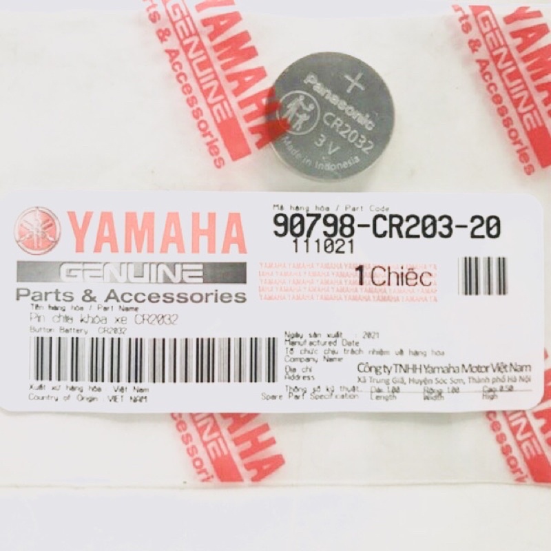 Pin remote smartkey Yamaha Janus Grande chính hãng 2032