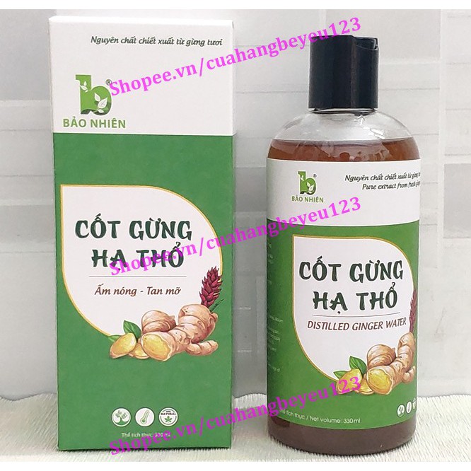 [330ml] Cốt gừng hạ thổ Bảo Nhiên - giảm mỡ giảm eo cho Mẹ sau sinh (Việt Nam)