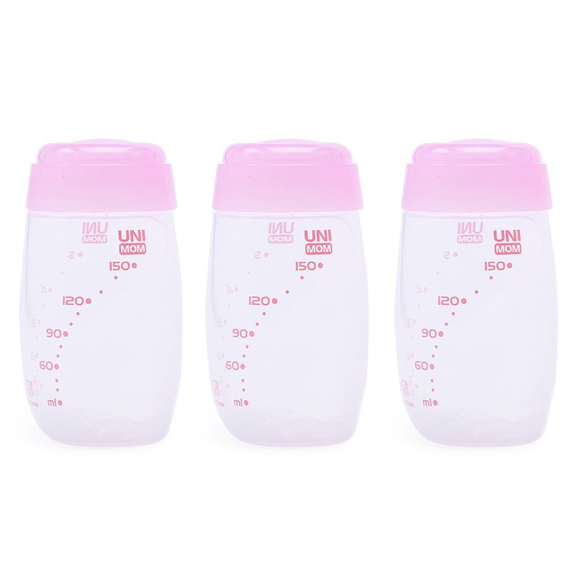 Bộ 3 Bình Trữ Sữa Mẹ Unimom 150ml UM880045