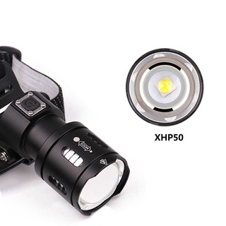 Đèn Pin Đội Đầu Gustavo Xhp50 Led Cổng Usb