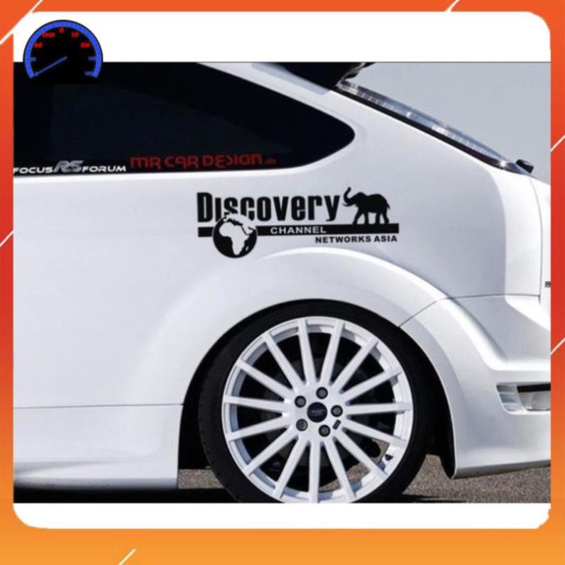 ⚡️FREESHIP TỪ 50K - TOÀN QUỐC⚡️Tem Dán Decal Phản Quang DISCOVERY CHANNEL Phong Cách Kèm Dụng Cụ Dán Tiện Lợi