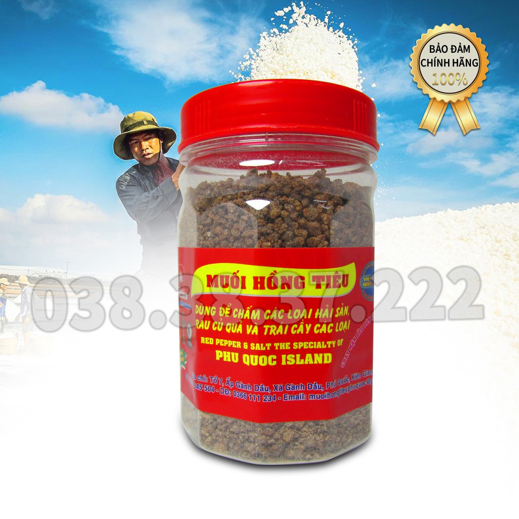 5 Hũ Muối Hồng tiêu Phú Quốc hộp 120gr