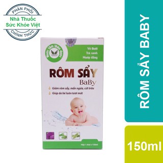 Rôm Sẩy Baby - Giảm rôm sẩy, mẩn ngứa, cứt trâu, giúp da bé luôn tươi mát