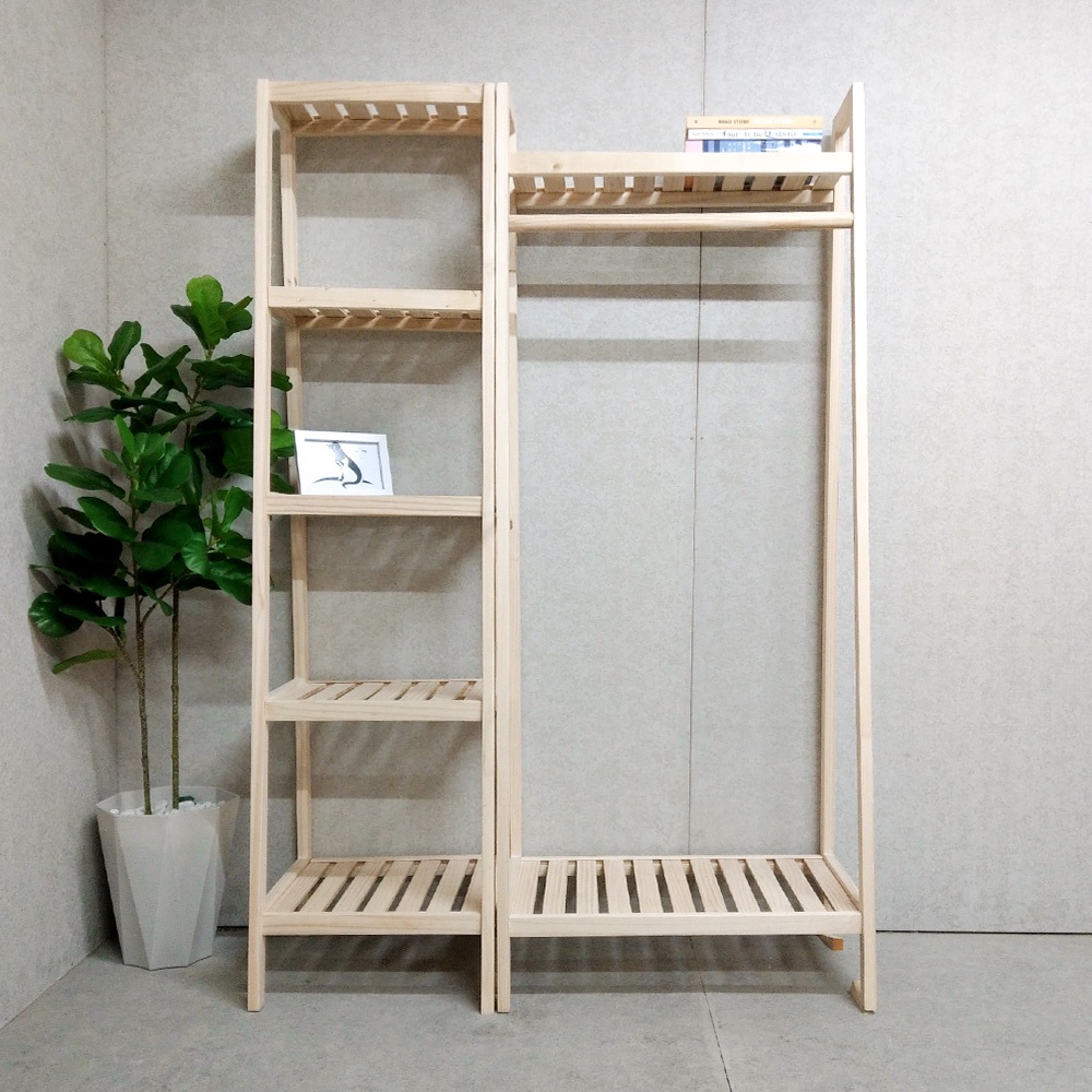 Bộ kệ quần áo Trape 2 tầng IBIE nhiều tùy chọn