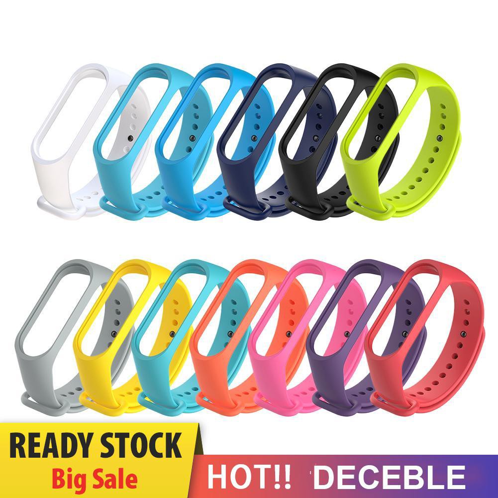 Deceble Silicone 220mm Wriststrap Band for Xiaomi Miband 3 Watch