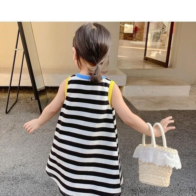 (MớI) Đầm SáT NáCh Kẻ SọC Cho Bé GáI