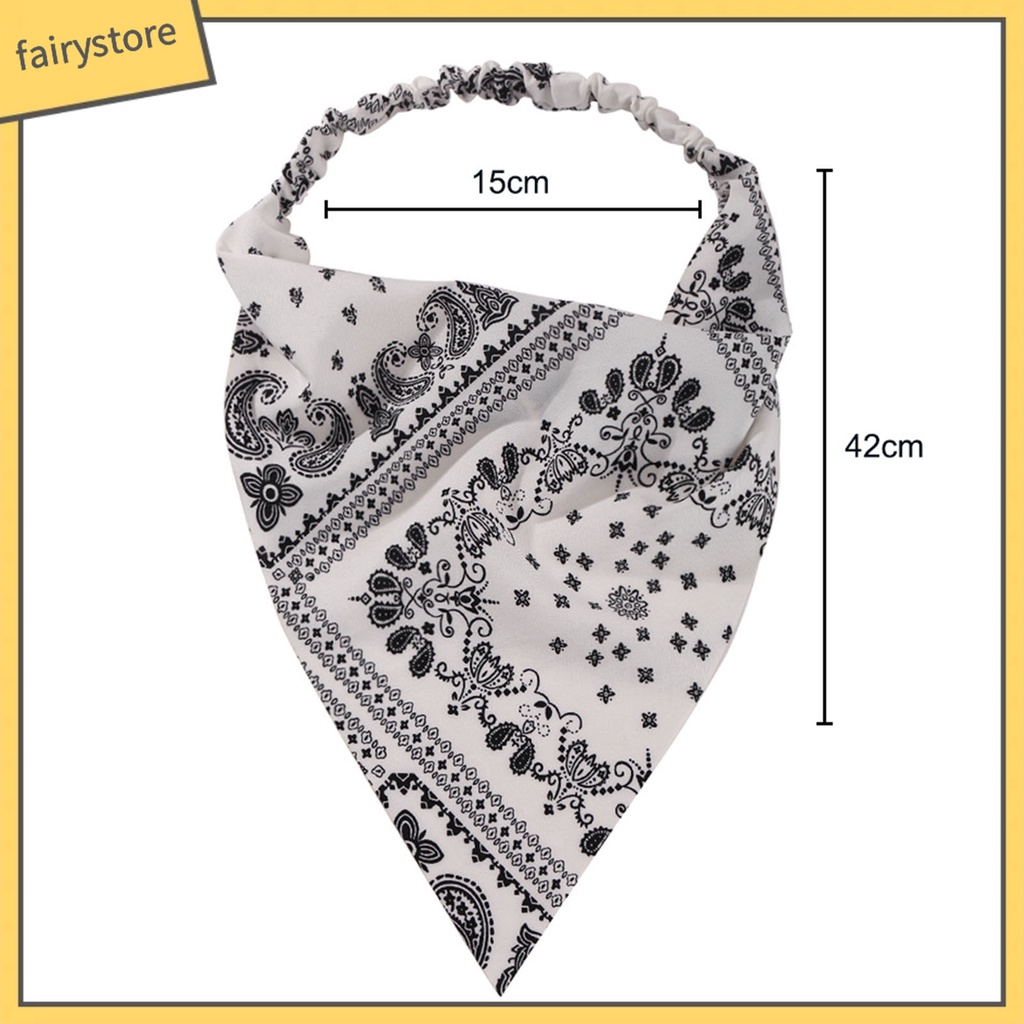 Băng Đô Cài Tóc Hình Tam Giác Co Giãn Phong Cách Bohemia Cổ Điển