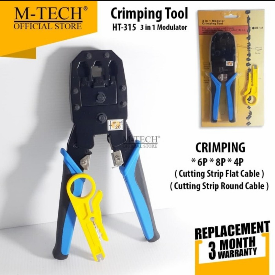 Kìm Cắt Dây Cáp Chuyên Dụng Rj45 Rj11 Ht315