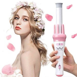 Máy Uốn Tóc Xoăn Giả Tự Động Xoay 360 | Máy Làm Xoăn | Gậy Uốn Xoăn Tóc Sóng To
