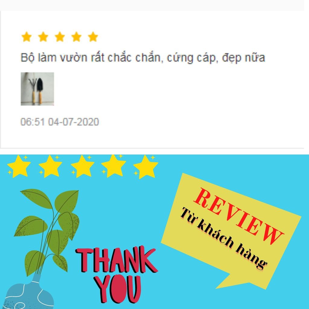 Bộ 3 Món Dụng Cụ Làm Vườn (Xẻng Làm Vườn - Xới Đất - Cào Đất). Dành Cho Bé Và Người Lớn