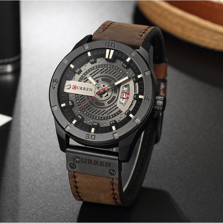 Đồng hồ thời trang nam dây da cao cấp Curren 8301 | BigBuy360 - bigbuy360.vn