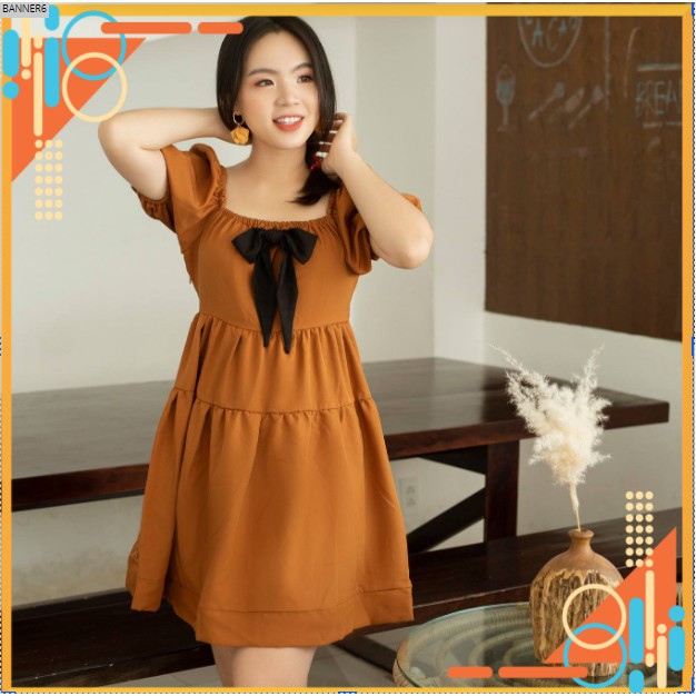 Thời trang BIGSIZE nữ Đầm babydoll cho người béo ,mập từ 55 đến 100 kí-Mặc đi chơi đi tiệc dạo phố