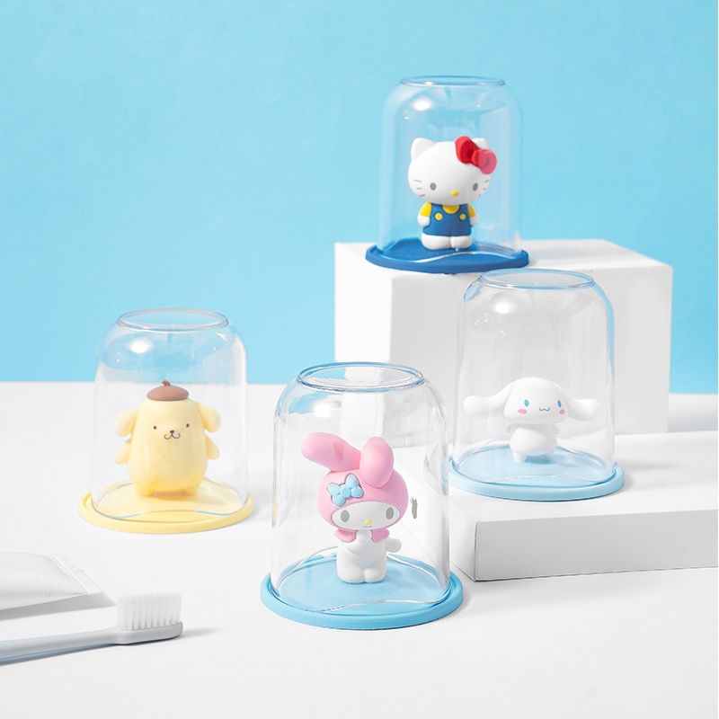 Cốc súc miệng MINISO Sanrio nhựa bàn chải đánh răng dễ thương thời trang
