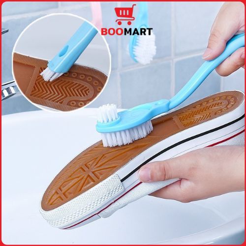 Bàn Chải Đánh Giày Dép 3 Đầu Chổi Chuyên Dụng - BooMart