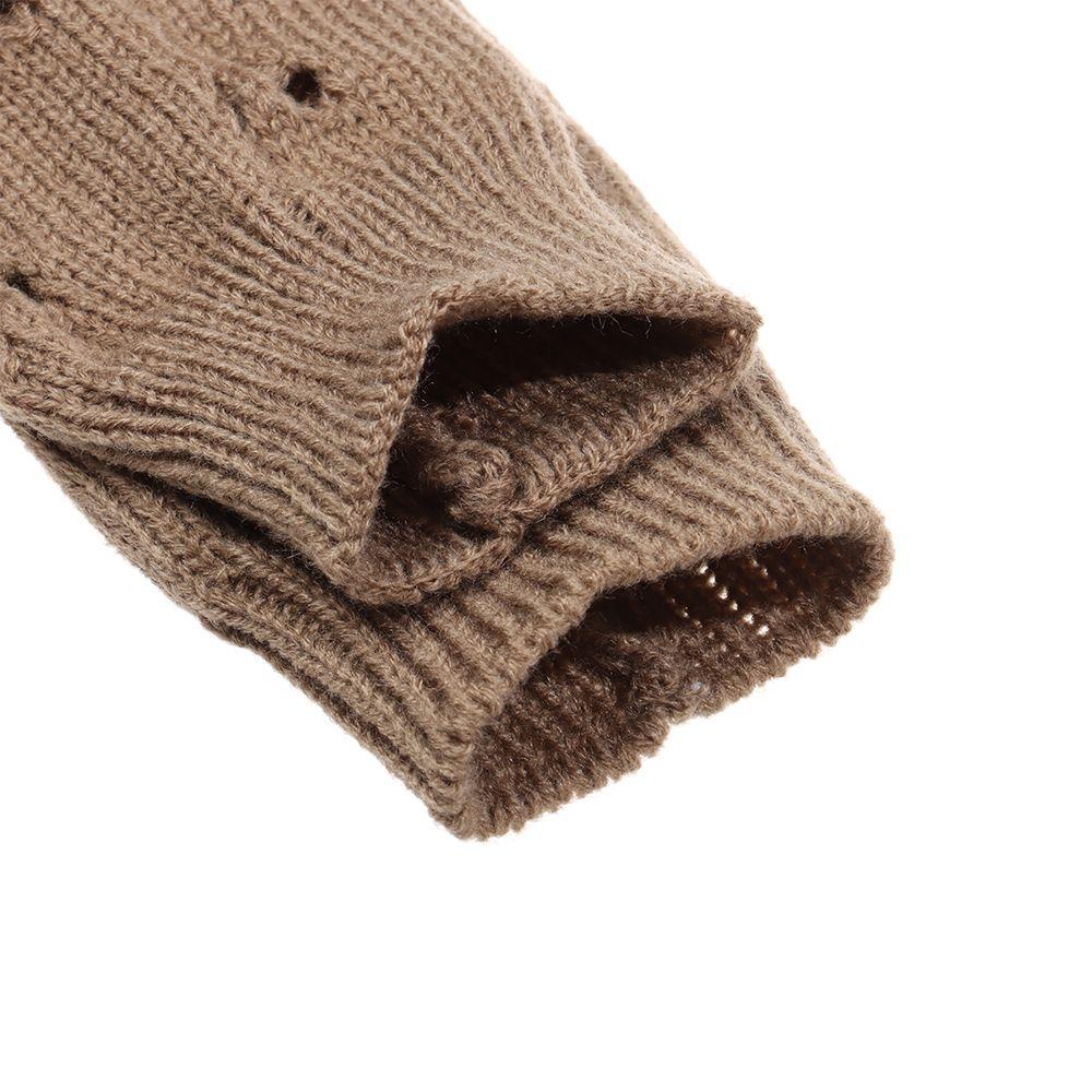 OKDEALS Găng Tay Len Dài Hở Ngón Cho Nữ