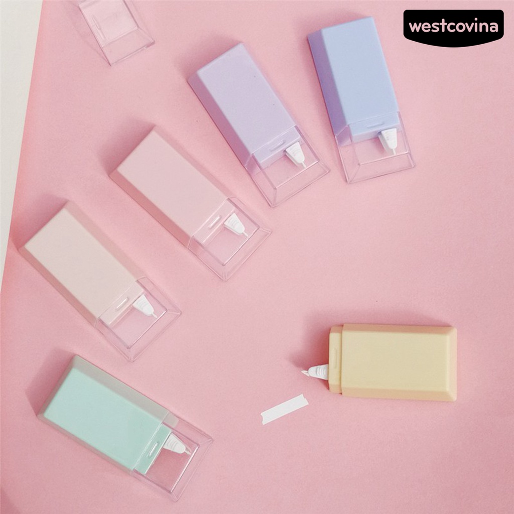 [Hot]✍Bộ 6 Cuộn Băng Keo Trơn Mịn Mini Cho Văn Phòng