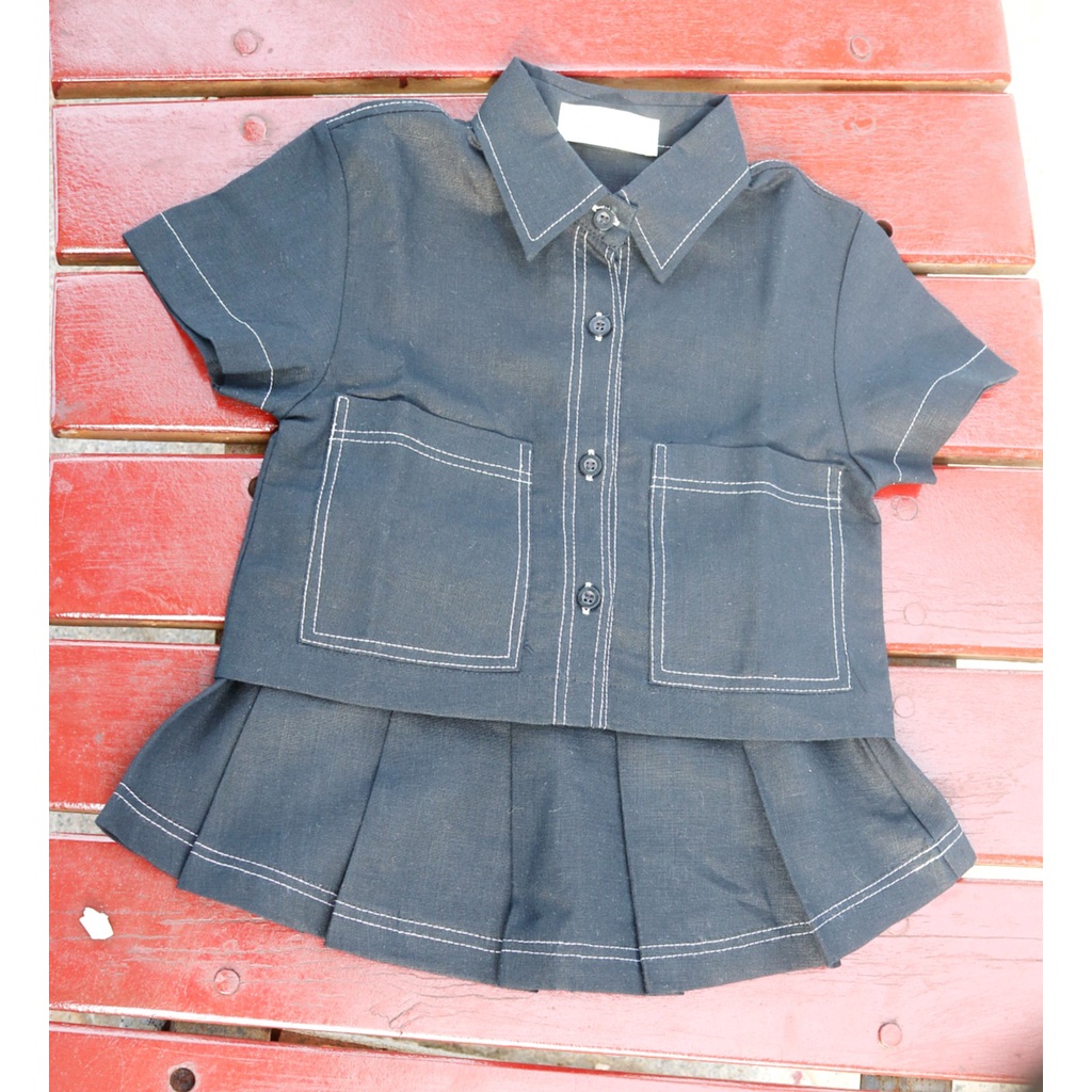 SET ĐỒ BỘ CHO BÉ GÁI, ĐỒ BỘ VÁY LINEN THIẾT KẾ CỰC NGẦU CHO BÉ GÁI SIZE 9-17KG