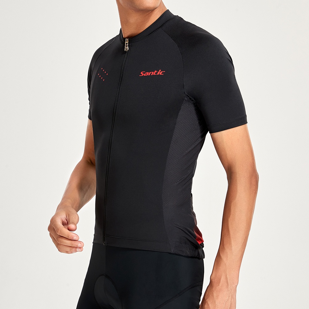 Santic Áo xe đạp jersey có khóa kéo toàn bộ thi đấu thể thao leo núi đường trường dành cho nam KM2C02235