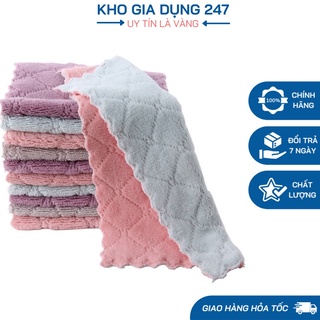 Khăn lau bếp đa năng ,thấm nước , khăn lau bát đĩa chất liệu sợi microfiber
