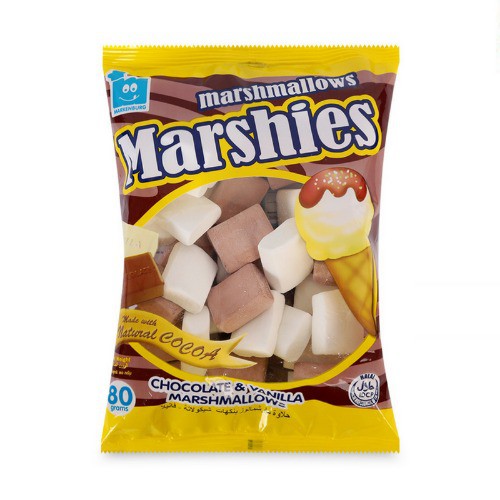 Kẹo Bông Gòn Marshies Hương Chocolate Và Vani