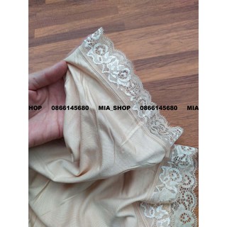 Quần đùi mặc váy cotton viền ren