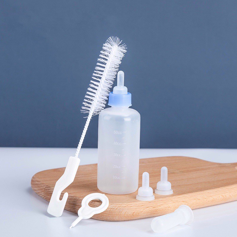 Bình sữa cho chó mèo con đi kèm 6 món phụ kiện Bình ti cho mèo sơ sinh