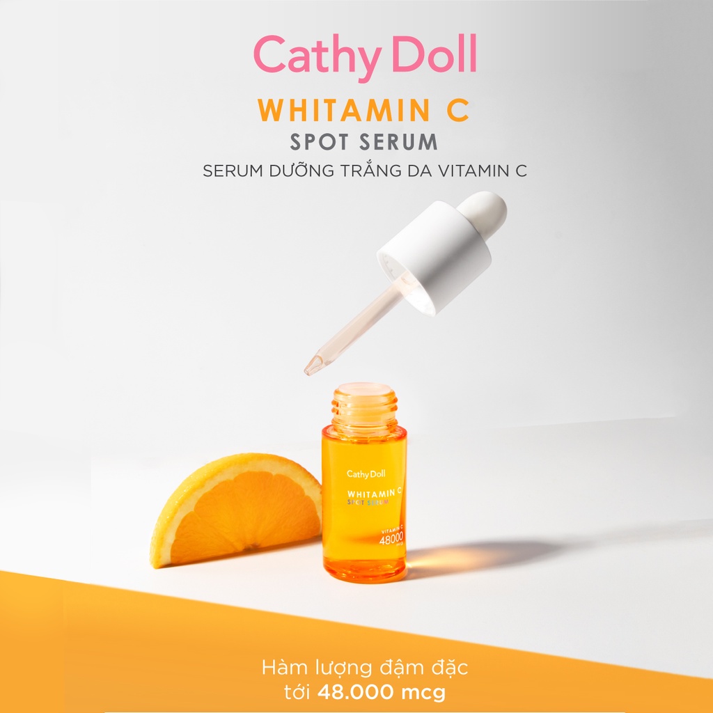 Tinh chất dưỡng trắng da mờ thâm Cathy Doll Whitamin C Spot Serum 30ml