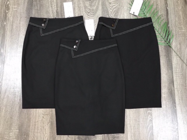 [FREESHIP- Ảnh thật-CLip thật] Chân váy bút chì cúc vạt cách điệu | BigBuy360 - bigbuy360.vn