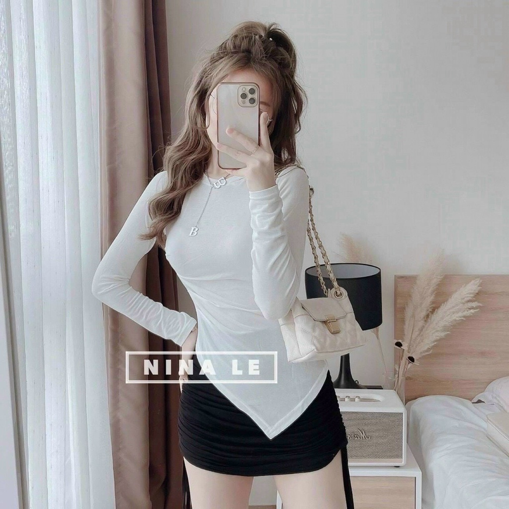 [Mã 11FASHIONSALE1 giảm 10K đơn 50K] Áo Croptop Tay Dài Viền Ren Cúc Gài Xinh | BigBuy360 - bigbuy360.vn