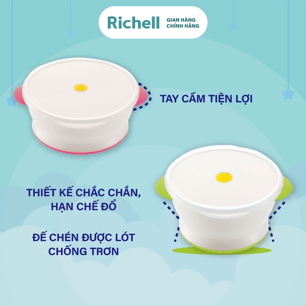 Chén ăn dặm dùng được trong lò vi sóng Richell Nhật Bản | Baby