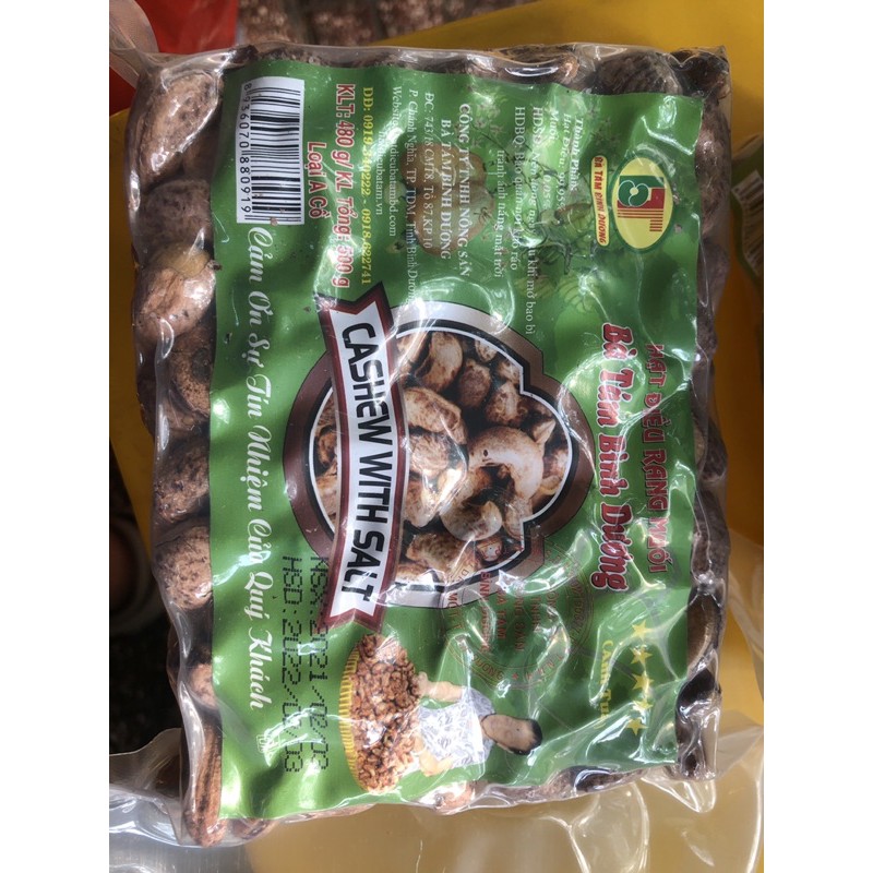 Hạt điều rang muối Bà Tám Bình Dương Loại A Cồ (1kg)