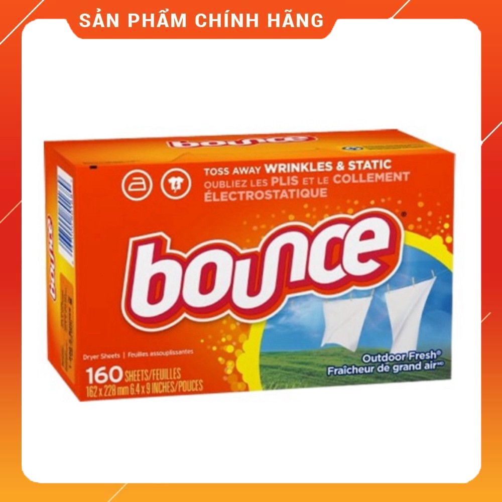 Giấy thơm quần áo đa năng Bounce (Hộp 160 tờ)