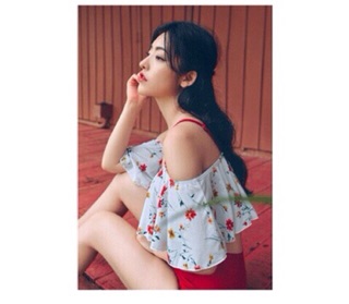 Bộ bikini 2 mảnh hoa lá - 8837