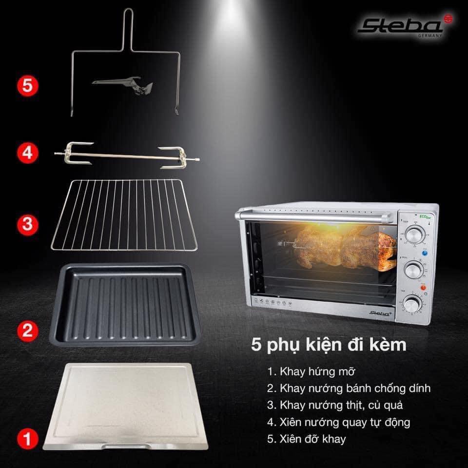 [Mã ELHADEV giảm 4% đơn 300K] Lò Nướng Steba KB41 ECO 38L- Bảo Hành 2 Năm (Hàng Đức)