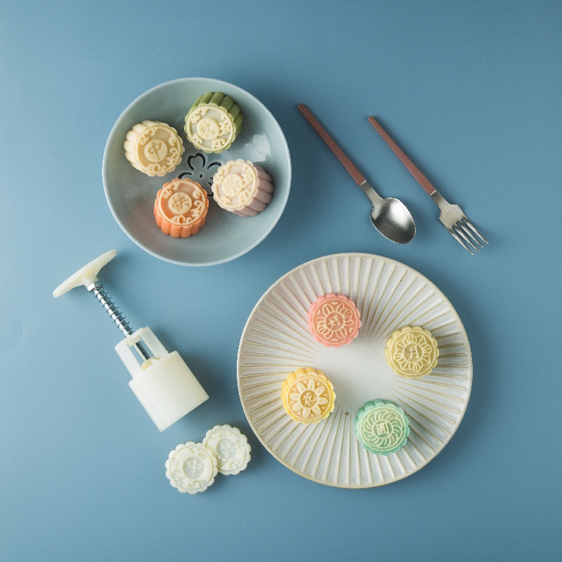 Khuôn Nhấn Tay Làm Bánh Trung Thu Thủ Công DIY