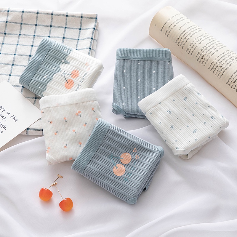 Quần Lót Nữ Cotton Kháng Khuẩn Cherry Ngang Eo Thời Trang . Hàng Loại Đẹp.
