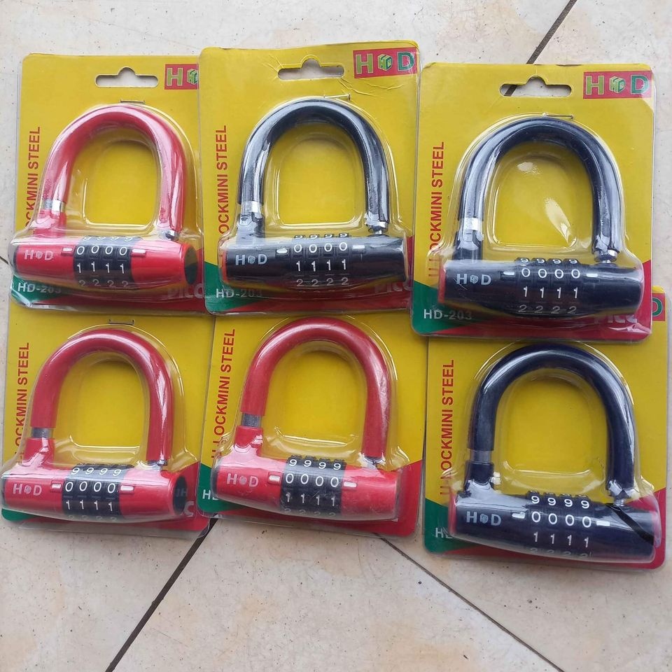 Ổ khoá số khoá chữ U chống trộm có thể thay đổi mật mã bảo vệ nhà cửa xe chất liệu hợp kim siêu chắc chắn siêu bền