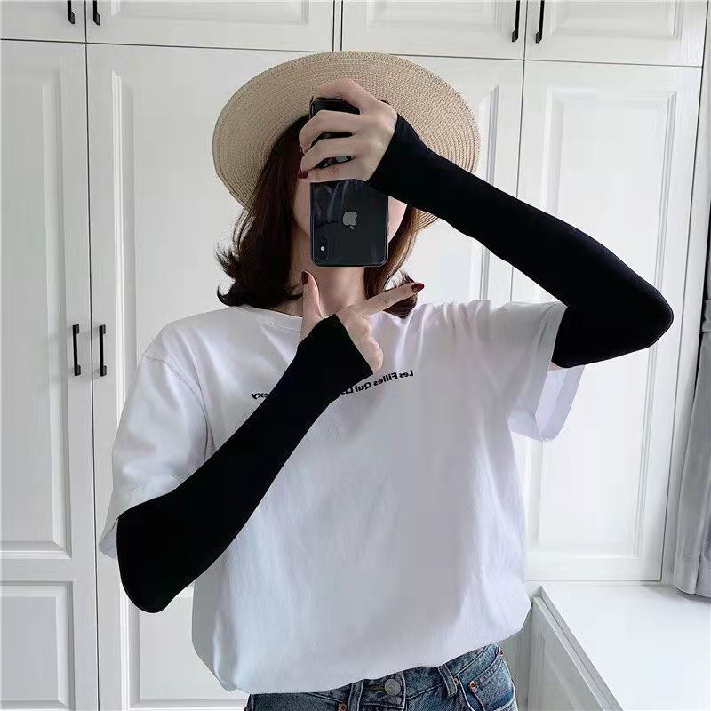 Ống tay áo chống nắng vải lụa lạnh chuyên dùng khi lái xe