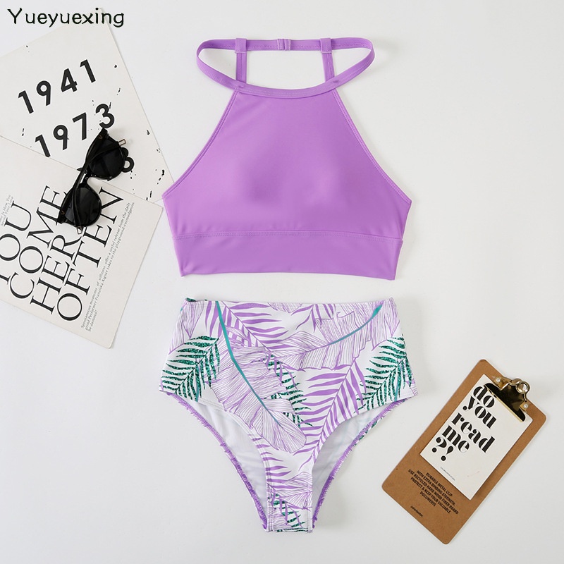Bộ Đồ Bơi bikini Lưng Cao Có Túi In Họa Tiết Nhiều Màu Sắc Gợi Cảm Hàng Mới Dành Cho Bạn Nữ