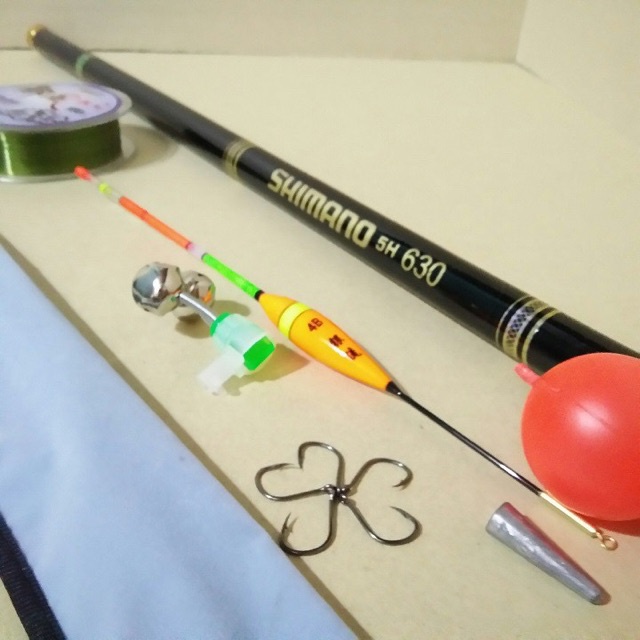 Cần Câu Tay Shimano 3m6 - 5m4  5h Kèm Full Phụ Kiện Như Hình