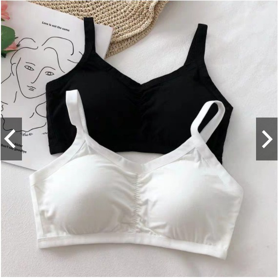 Áo lót nữ, áo lót cotton 3 dây có đệm mút mỏng