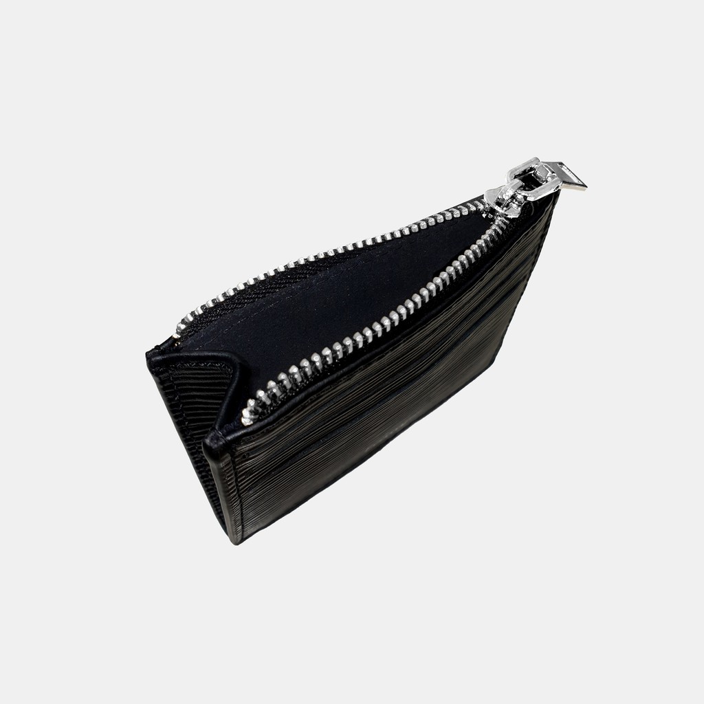 Ví Đựng Thẻ ATM Da Bò Epi Nhập Khẩu FRANK Mark Card Holder Mini Nhiều Ngăn Cho Nam Màu Đen