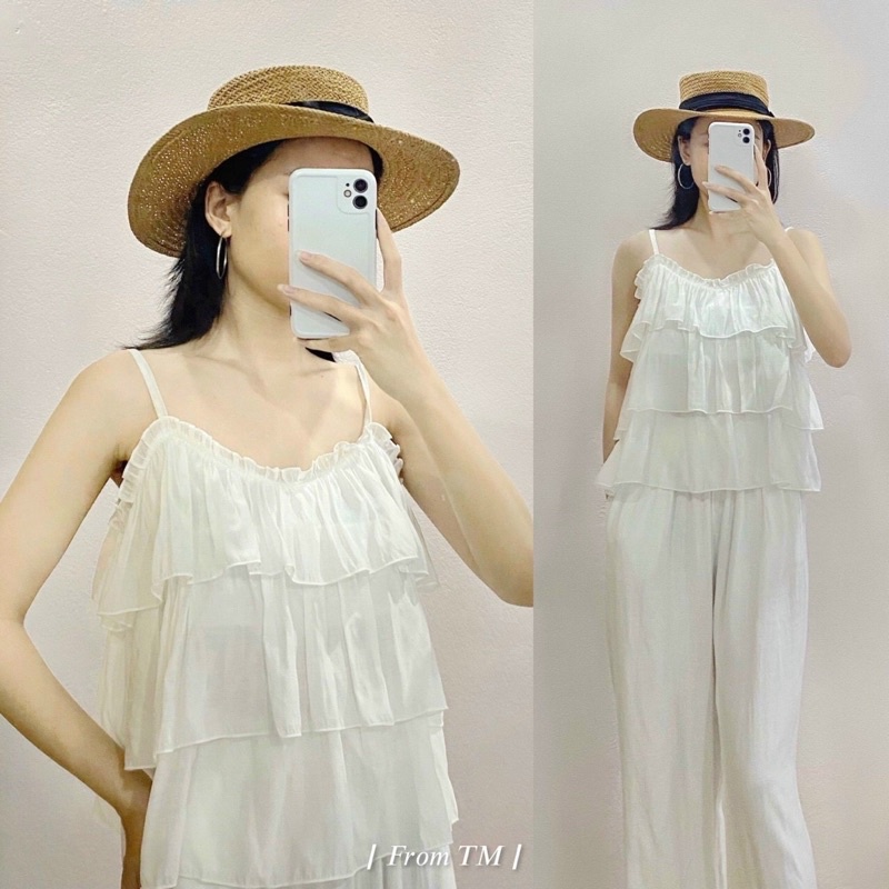 Áo 2 dây 3 tầng bèo sang chảnh