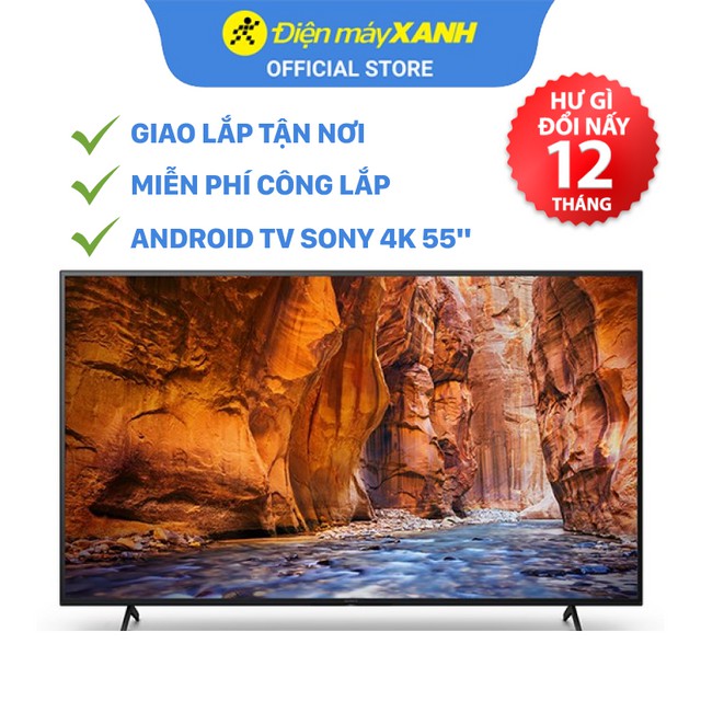 [FREESHIP] Android Tivi Sony 4K 55 inch KD-55X80AJ