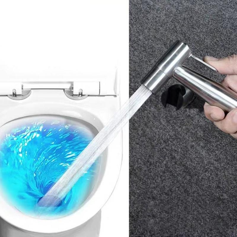 Vòi xịt nước toilet cầm tay hai chức năng bằng thép không gỉ chất lượng cao cho nhà tắm / phòng vệ sinh